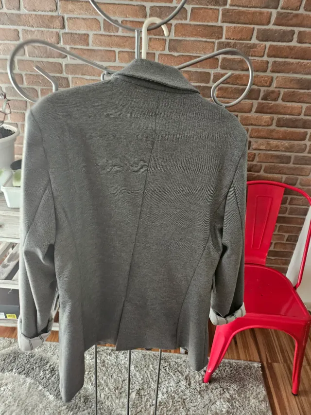 Blazer gris mujer