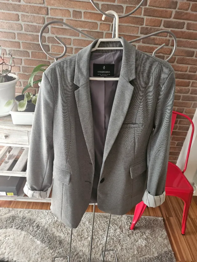 Blazer gris mujer