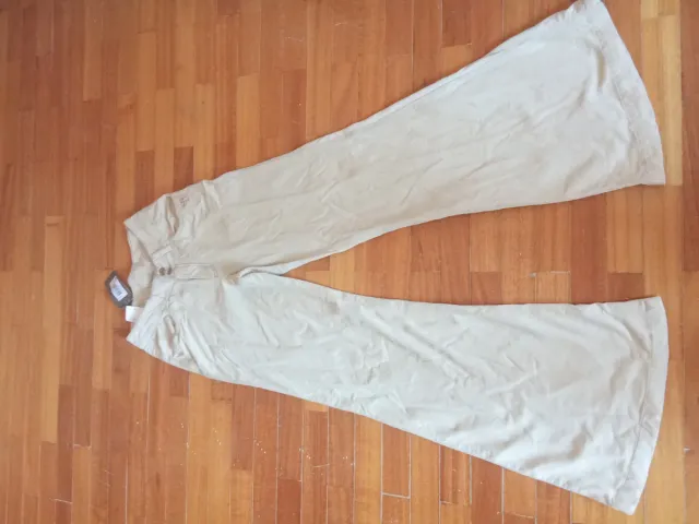 Pantalón micropana arena IKKS nuevo con etiqueta