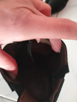 Stivaletti tacco neri con lacci