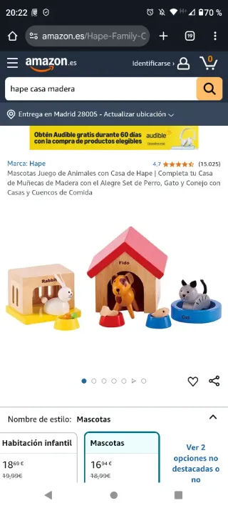 Casa de muñecas HAPE de madera