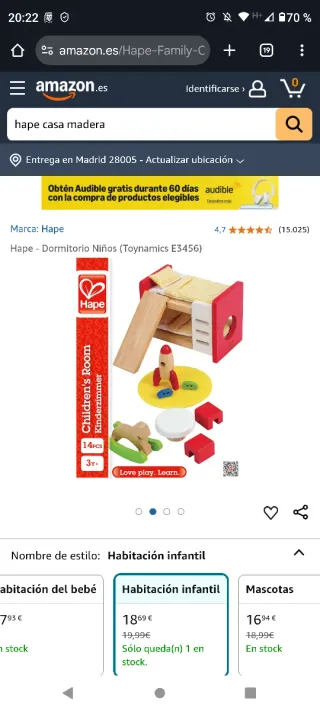 Casa de muñecas HAPE de madera