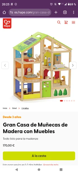 Casa de muñecas HAPE de madera