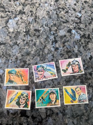 Sellos Héroes del Aire Guinea Ecuatorial