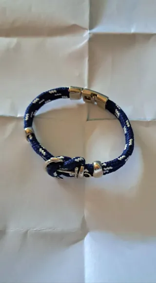 Pulsera náutica ancla hombre