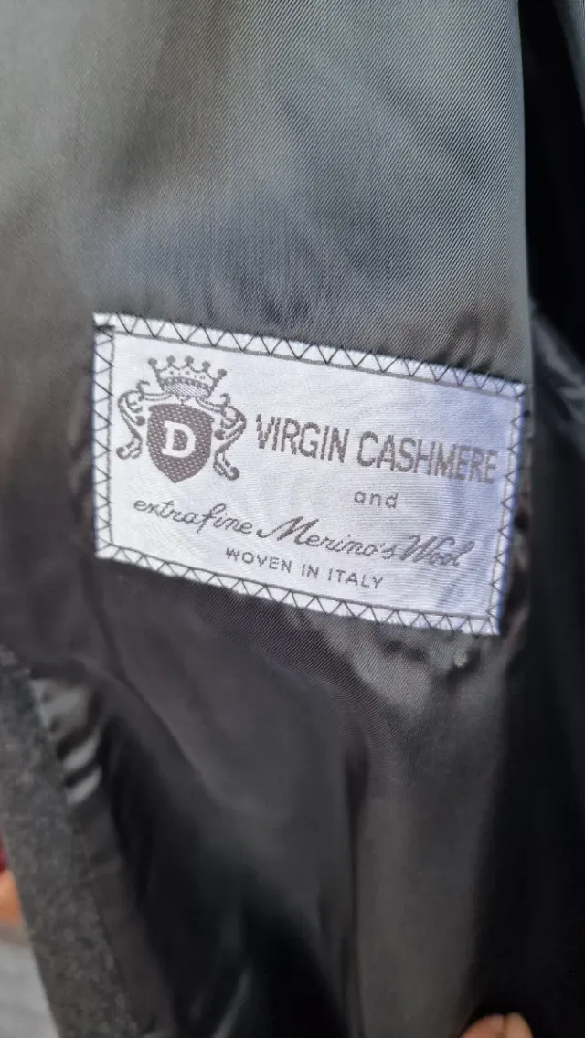 Abrigo St. Carlo Gris Lana virgen /cachemira