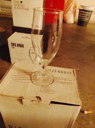 2 Cajas de 6 Copas Ambar