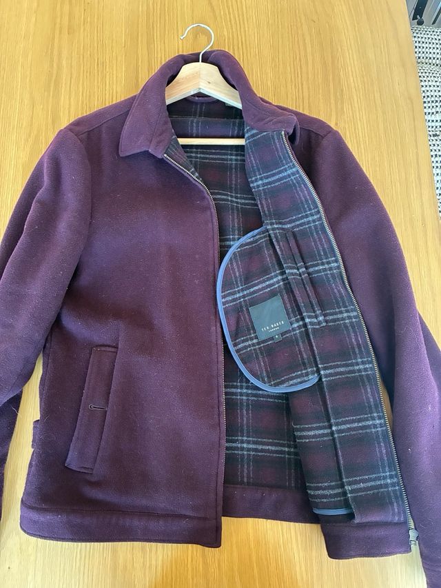 Chaqueta Ted Baker Hombre Talla M Morado