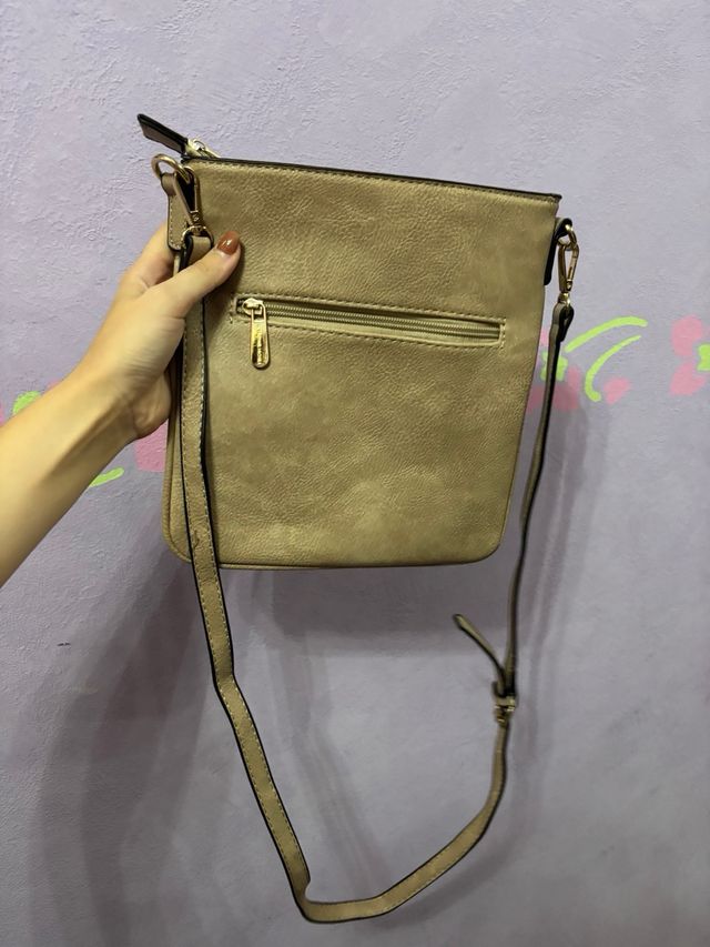 Bolso Michael Kors Beige Dorado
