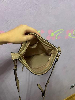 Bolso Michael Kors Beige Dorado