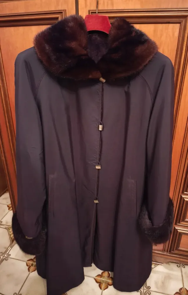 Cappotto invernale donna con pelliccia