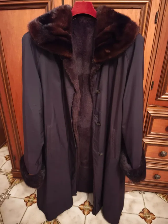 Cappotto invernale donna con pelliccia