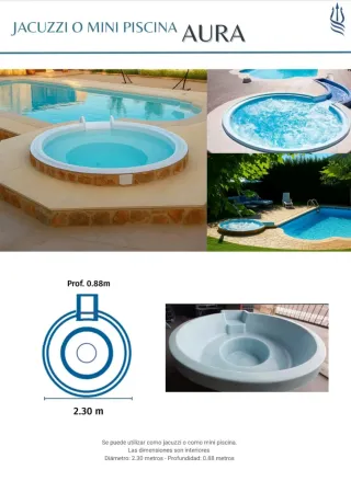 Piscinas de poliéster tamaños grandes