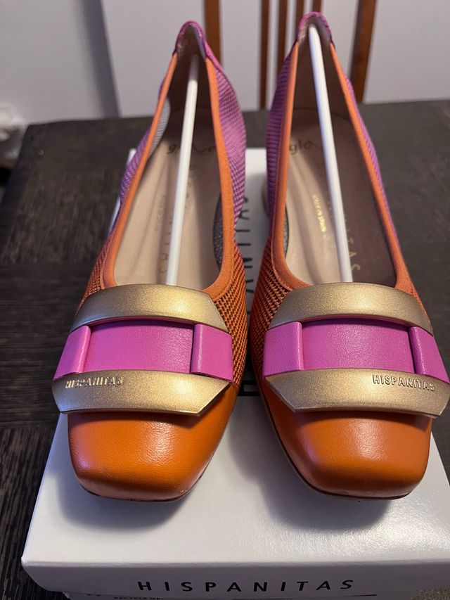 Zapatos Hispanitas T.38 Naranja/Rosa