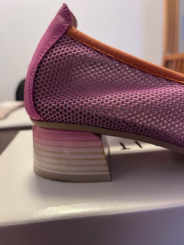 Zapatos Hispanitas T.38 Naranja/Rosa