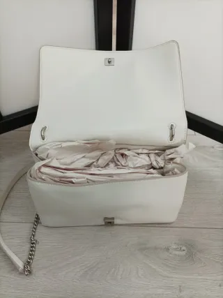 Bolso bandolera Calvin Klein Mujer Blanco Plata