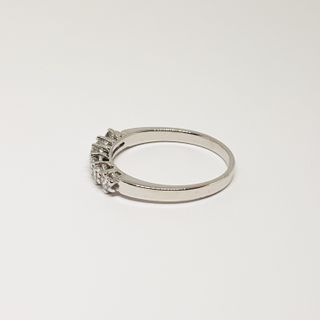Anillo Oro Blanco 18K 6 Diamantes 0.66ct