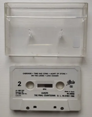 Casete Europe - The Final Countdown SIN Carátula