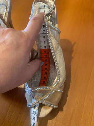 Sandali champagne/oro chiaro, 06. N.37