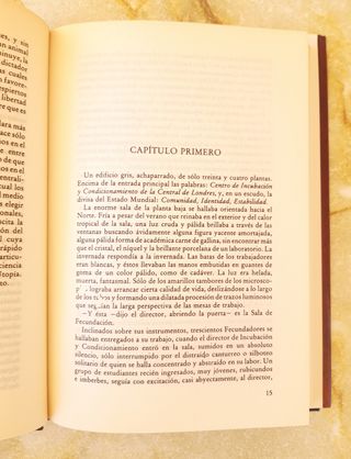 *3×2 Libro "Un mundo feliz" (Aldous Huxley)