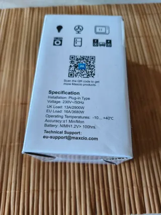 Temporizador Digital Enchufable Maxcio