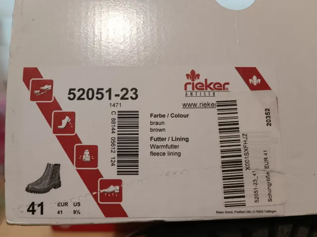 Botas Rieker Marrones Mujer Talla 41