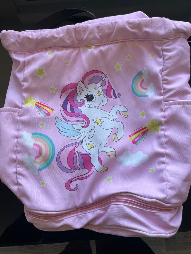 Mochila Piscina Niña Unicornio Rosa