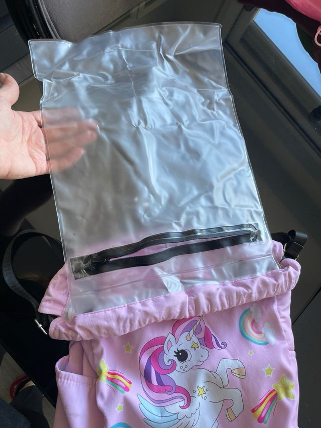 Mochila Piscina Niña Unicornio Rosa