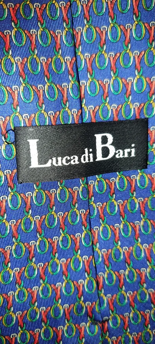 2 Corbatas Seda Luca di Bari Azul/Rojo