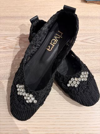 Bailarinas Rivera Negras (nuevas) talla 38