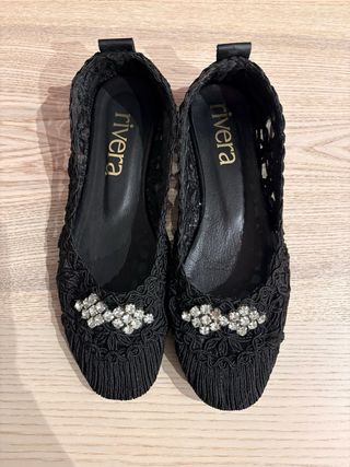 Bailarinas Rivera Negras (nuevas) talla 38