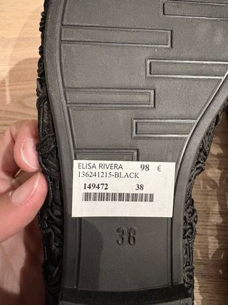 Bailarinas Rivera Negras (nuevas) talla 38