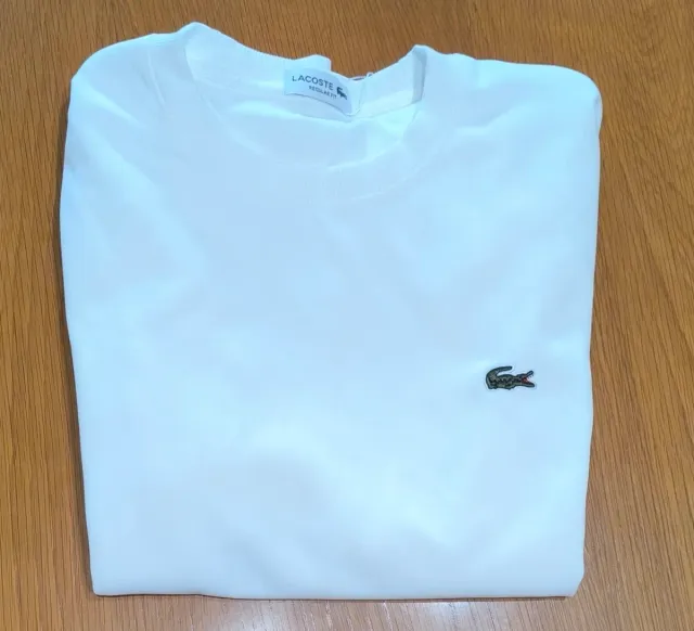 Sudadera Lacoste Blanca Talla M