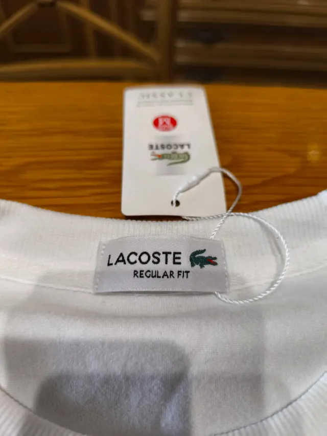 Sudadera Lacoste Blanca Talla M