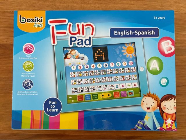 Tablet Educativa Boxiki Bilingüe Español-Inglés