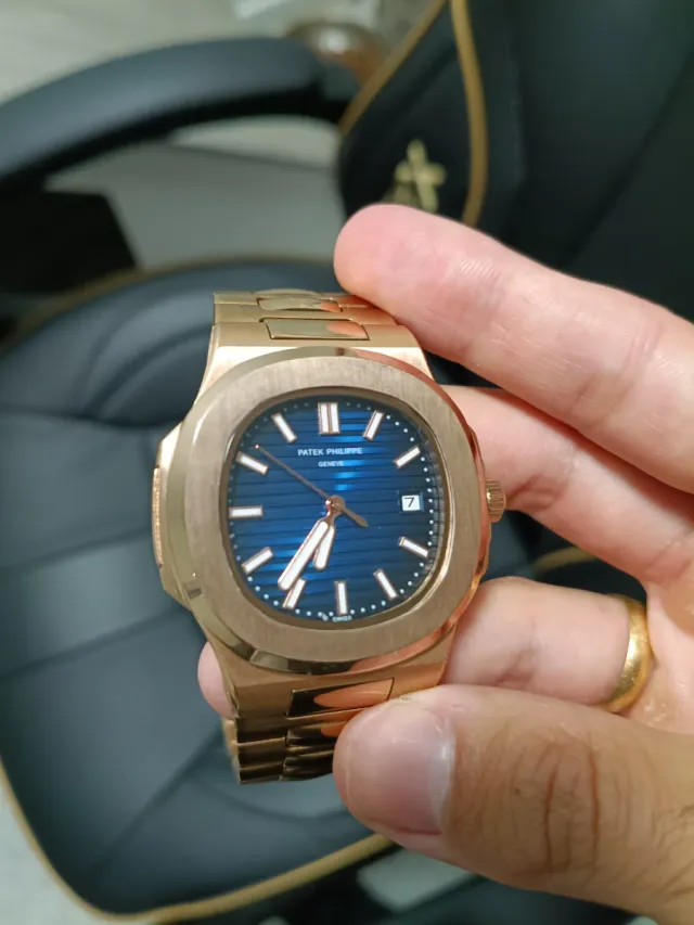 Reloj Patek Philippe nautilius Oro Azul