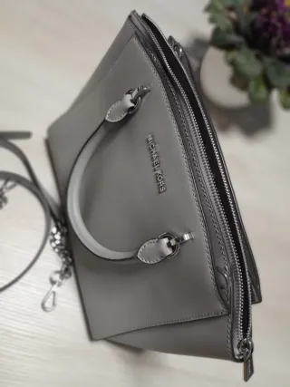 Bolso Michael Kors Ellis Grande Cuero Gris