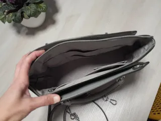 Bolso Michael Kors Ellis Grande Cuero Gris