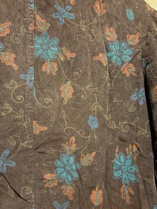 Americana marrón con flores Talla M-L