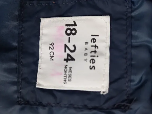 Cazadora acolchada niño azul