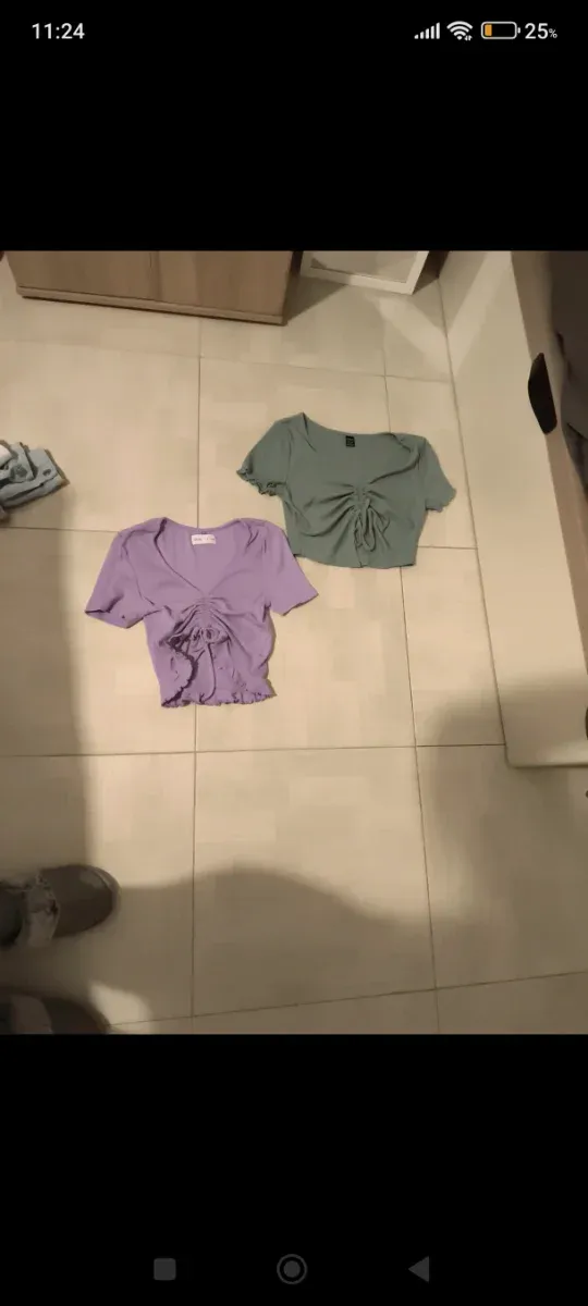 Pack 2 camisetas cropped top S