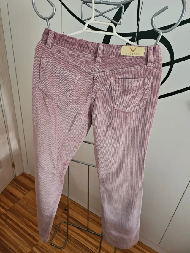 Conjunto Top verde y pantalón rosa