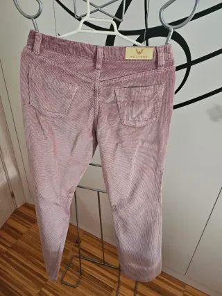 Conjunto Top verde y pantalón rosa