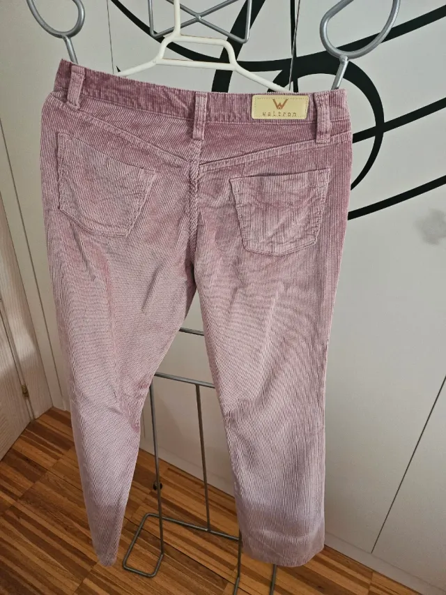 Conjunto Top verde y pantalón rosa