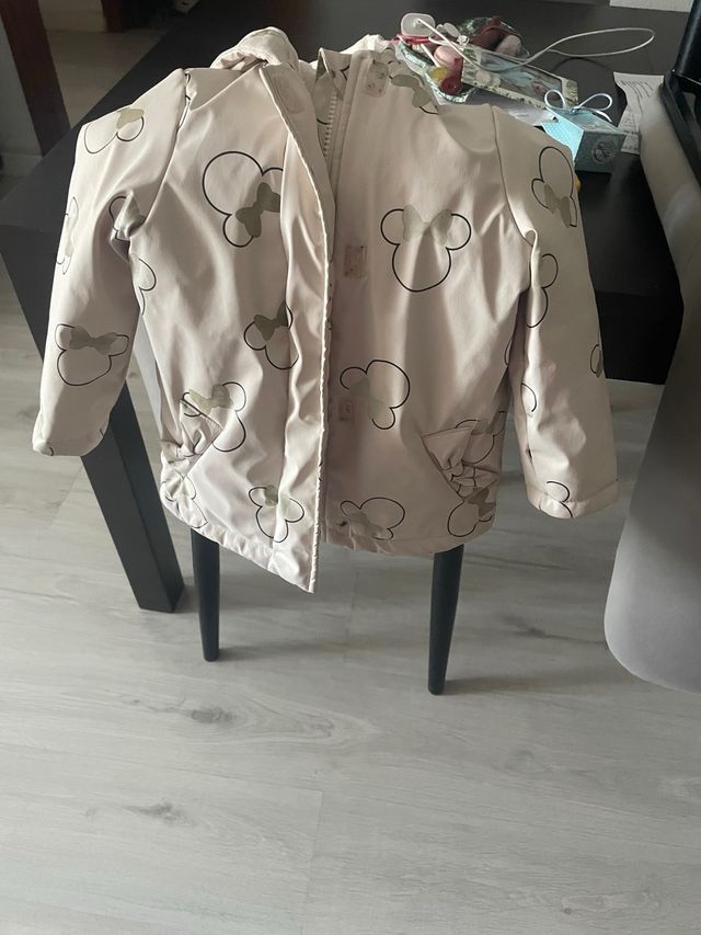 Chaqueta niña impermeable 98cm