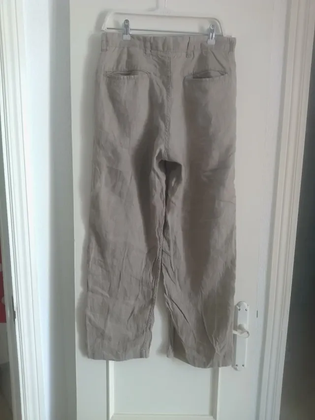 Pantalón de Lino talla 32 Straight Fit