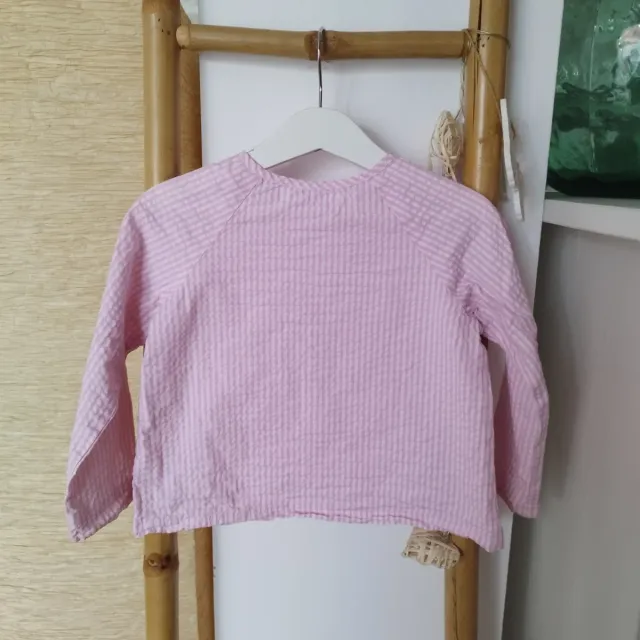 Camisa Baby Paris niña T/4 rayas