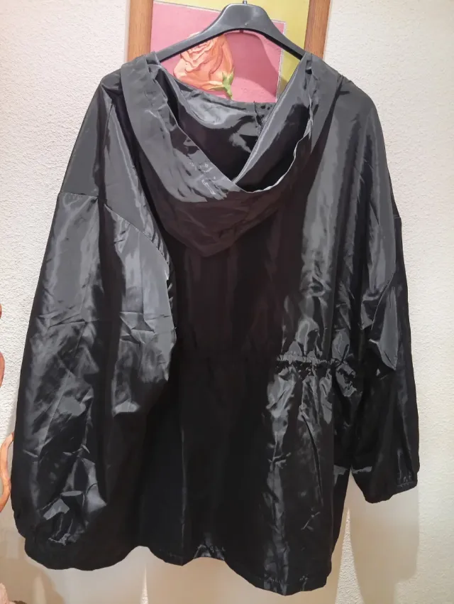 Cortavientos Negro Talla 4XL