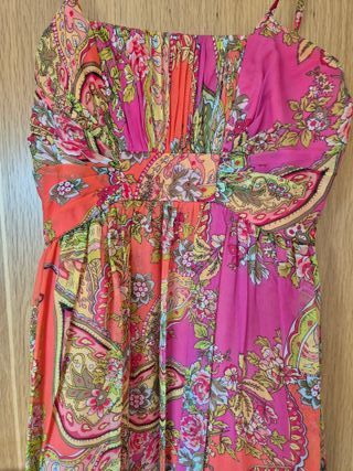 Vestido largo floral para eventos