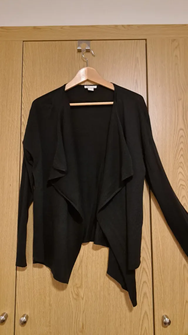 Chaqueta de punto negra talla única